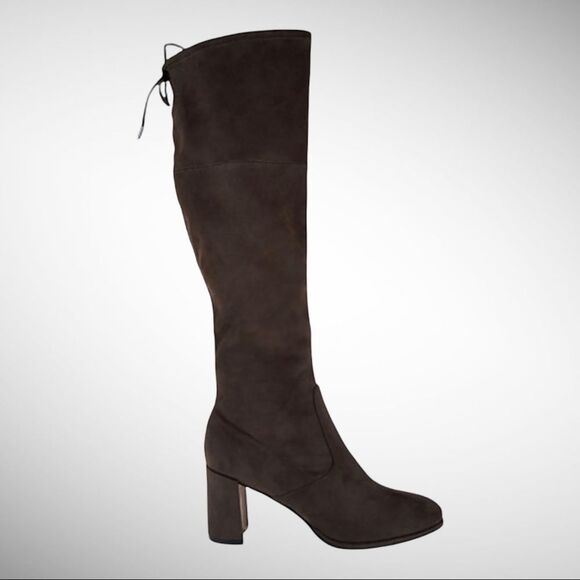 Marc Fisher Lupo Gray Faux Suede Tall Boot Size 8M - Picture 3 of 8